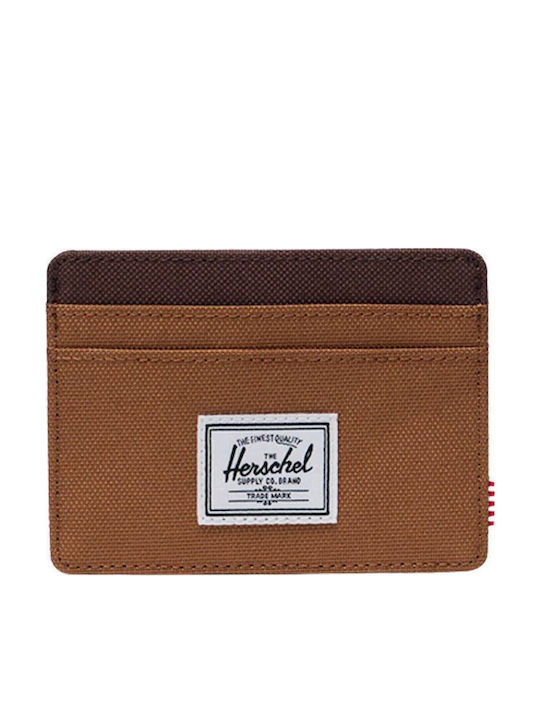 Herschel Charlie Мъжки Портфейл За Карти Кафяв