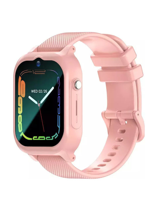 Nubi Kinder-Smartwatch 4G Mit GPS Und Kamera Rosa