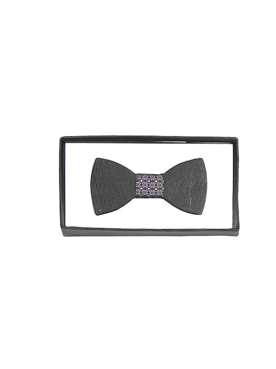 Venturi Leather Bow Tie Black