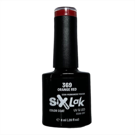 Sixteen Cosmetics Semi-Permanent Nail Polish 369 Orange Red 8ml 1pcs