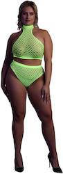 Shots Sexy Lingerie Set Plus Size Green