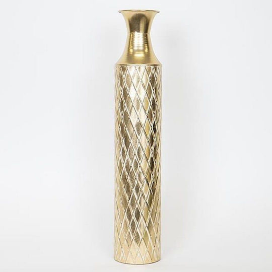 Vază De Podea Metalică Auriu Φ12xÎ61cm Vază De Podea Metalică Auriu Φ12xÎ61cm