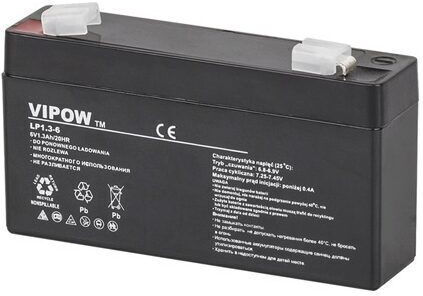 Baterie cu Gel de Plumb 6V 1.3 Ah Fără Întreținere 24x51x58 Mm