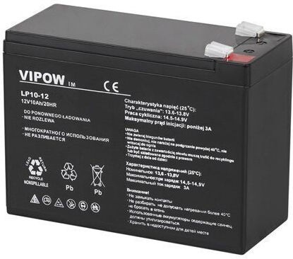 12V Blei-Gel-Batterie 10 Ah Wartungsfrei 151x65x111 mm
