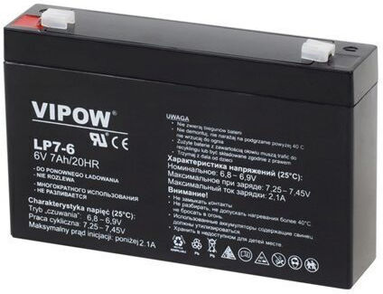6v Lead Gel Battery 7 Ah Maintenance-free 151x34x94 Mm