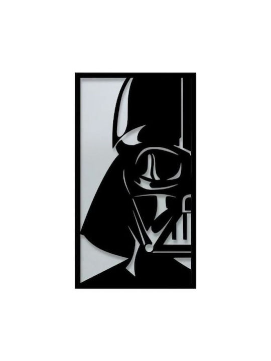 Decorațiune de Perete din Metal Krodesign Kro-1068 Darth Vader 55 Cm Lungime Negru 1.5 Mm Grosime