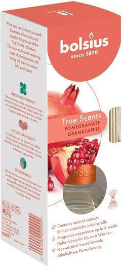 Bolsius Pomegranate Scented Diffuser Sticks 45ml Pomegranate Fragrance