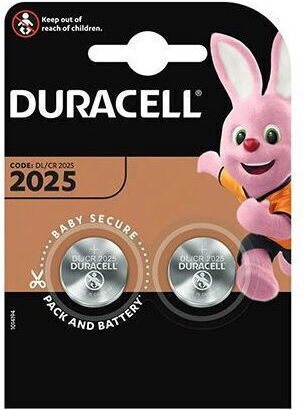 Set 2 Lithium Batteries 3 V Size Cr2025 Duracell