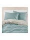 Borea Плик за Завивка Памучен Кинг Сайз 220x240 Solid Mint-grey