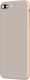 Clappio Frame and Battery Cover for iPhone 8 Plus Gold Rear Window Light Pink