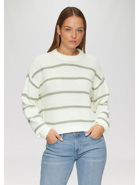 S.Oliver Women's Sweater Striped Beige