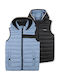 Kids' Casual Jacket Sleeveless Double Sided with Lining & Hood Blue