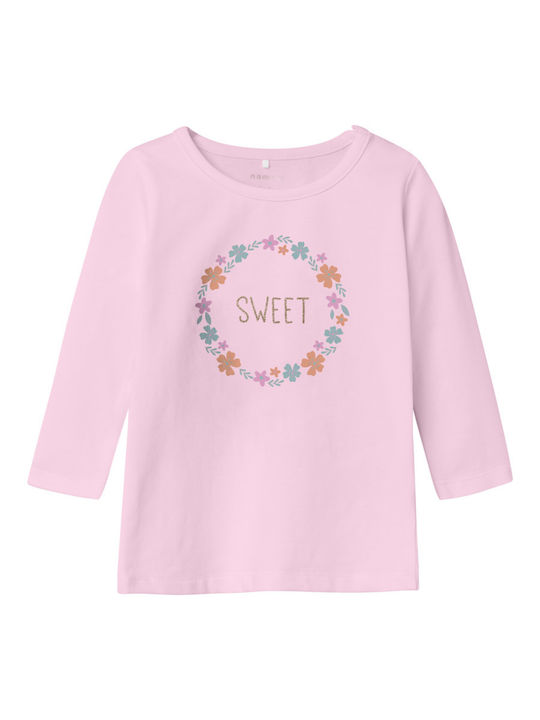 Name It Kids Top Long-sleeved Pink Sweet