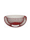 Marva Fruit Bowl Metallic Red 27x27cm