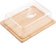 Bambus-Käseglocke mit Deckel 24x18x7,7cm 575062 Marva