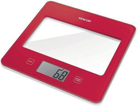 Sencor Ψηφιακή Ζυγαριά Κουζίνας έως 0.48kg Κόκκινη