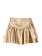 Kids' Leather Skirt Gold
