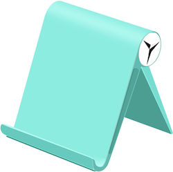Foldable Multi-position Adjustable Tablet Smartphone Table Stand Turquoise