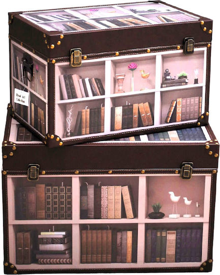 Royal Art Collection Wooden Book Decorative Boxes Set 2pcs