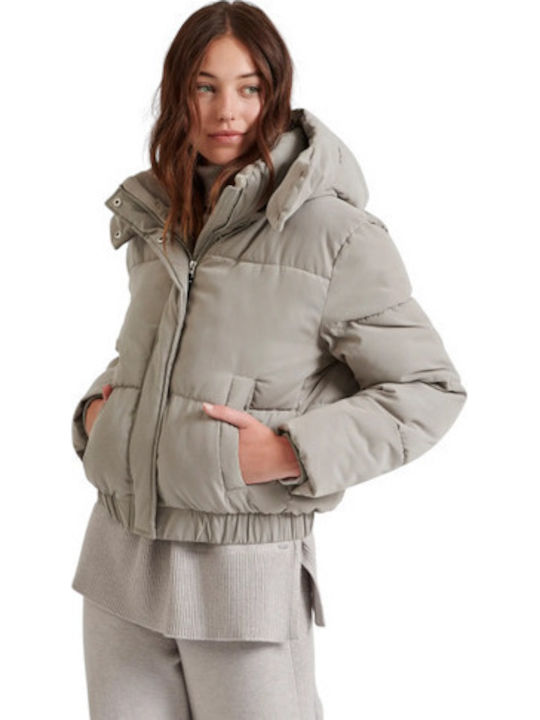 Funky Buddha Κοντό Γυναικείο Puffer Μπουφάν για...