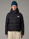 Hyalite Women's Hiking Short Puffer Jacket for Winter with Hood Black