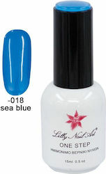 Lilly Nail Art Ημιμόνιμο Βερνίκι Sea Blue 15ml Lilly Nail Art Ημιμόνιμο Βερνίκι Sea Blue 15ml