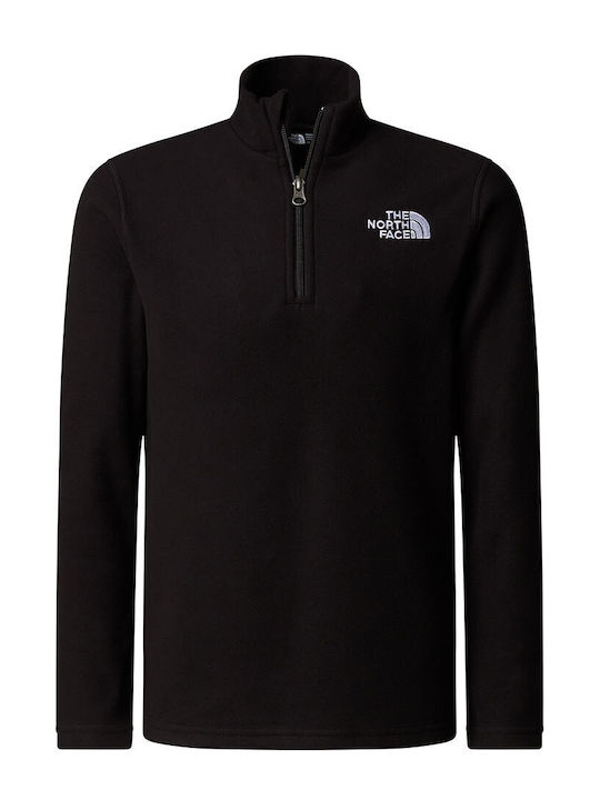 Kids' Shirt Long Sleeve Black Glacier 1/4 Zip