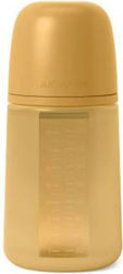 Suavinex Πλαστικό με Θηλή Σιλικόνης για 3+ μηνών Mustard 240ml