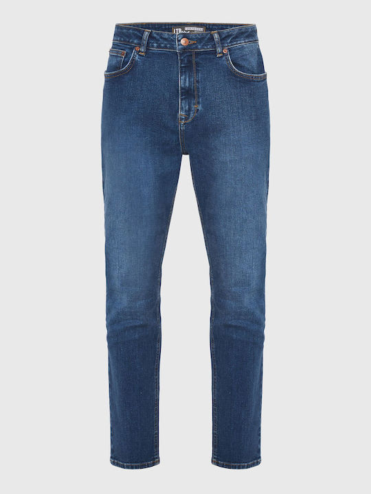 Funky Buddha Herren Jeanshose in Tapered Linie Blau