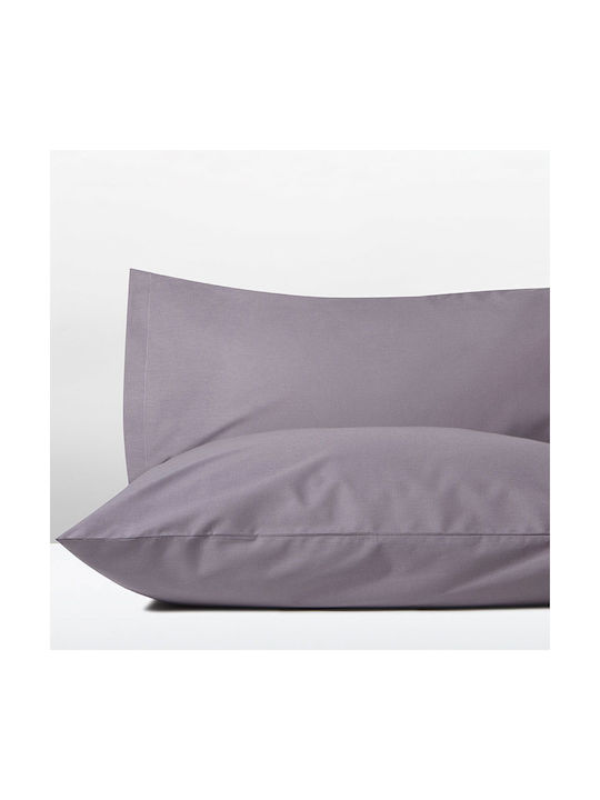 Bed&Bath Cotton Fresh Σετ Μαξιλαροθήκες Grey Ridge 52x78εκ.