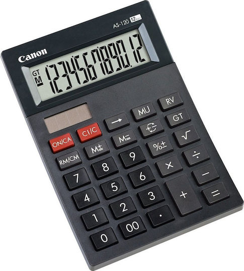 Canon AS-120II Αριθμομηχανή σε Μαύρο Χρώμα