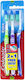 Colgate Extra Clean Четка за зъби Medium Green - Purple - Blue 3бр