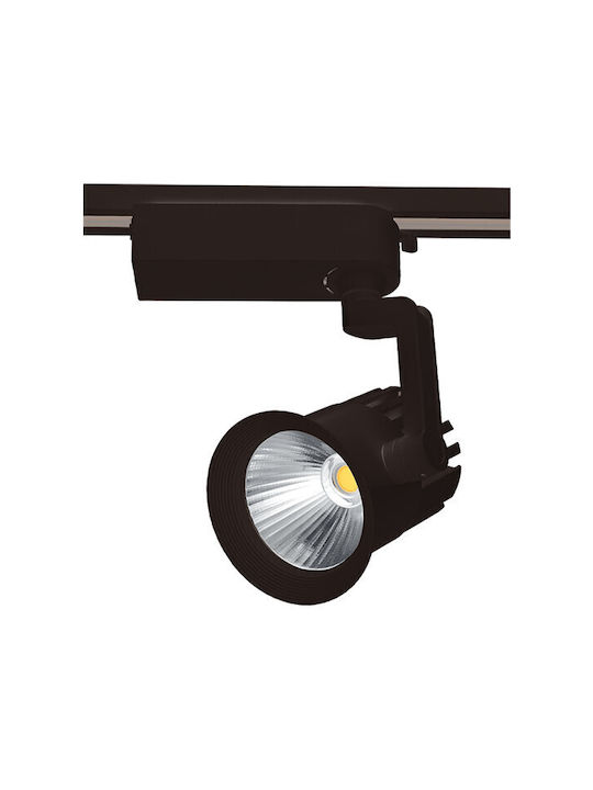 Elmark Μονό LED Σποτ σε Μαύρο Χρώμα
