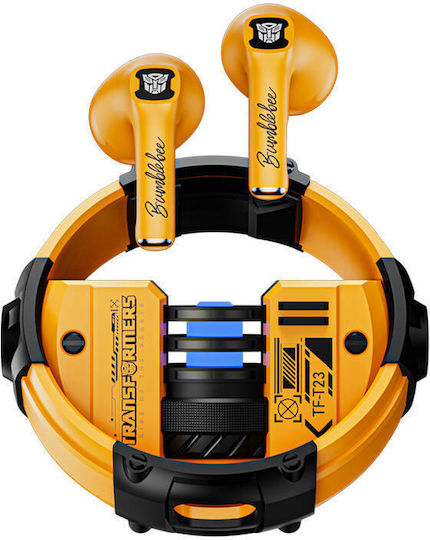The Transformers TF-T23 In-Ear Bluetooth-Freisprecheinrichtung Kopfhörer mit Ladeetui Gelb