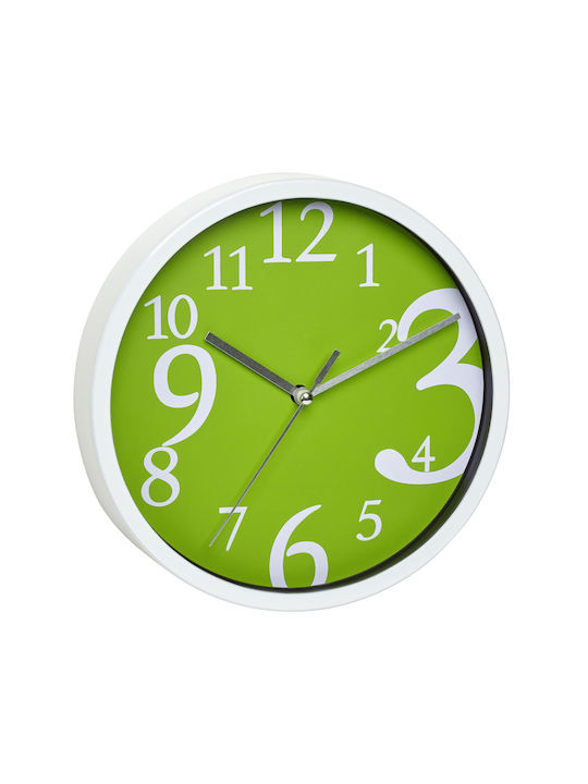 TFA Silent Wall Clock Glass Green Ø20cm