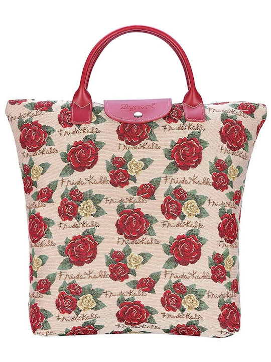 Signare Frida Kahlo Rose Women's Bag Shopper Pink