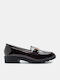 Лачени Дамски Loafers в Бордо Цвят
