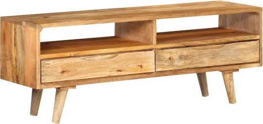 TV-Möbel aus Massivholz Coffee L140xB30xH41cm