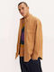 Long-sleeved Cotton Shirt Brown Sugar Brown