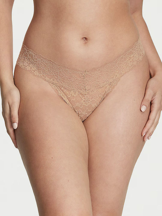 Victoria's Secret Γυναικείο String Μπεζ