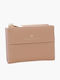 Leather Women's Wallet Classic Beige