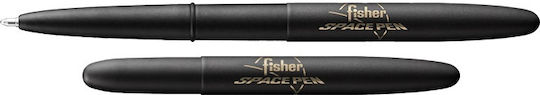 Fisher Space Pen Matte Black Bullet Space Pen Logo No Clip 400b/fsp