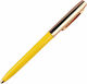 Fisher Space Pen Cap-o-matic Brass Cap Yellow Barrel 775g-y In A Gift Box