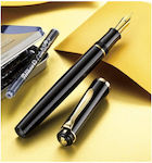 Pelikan P200 Classic Stilou Mediu Negru cu Negru Cerneală