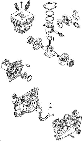 Husqvarna Motorcycle Pistons & Cylinders Set