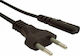 Euro - IEC C7 Cable 1.5m Μαύρο 324406