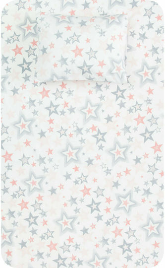 Borea Seturi de cearșafuri Single Bumbac Fuchsia 160x240cm 2buc