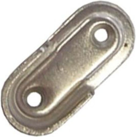 Garderobenhalterung C656 Wandhalterung Ø19mm Oval Nickel