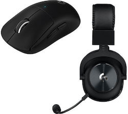 Logitech G Pro + G Pro Superlight Mouse Over Ear Gaming Headset με σύνδεση 2x3.5mm