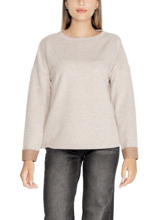 Street One Damen Langarm Pullover Beige